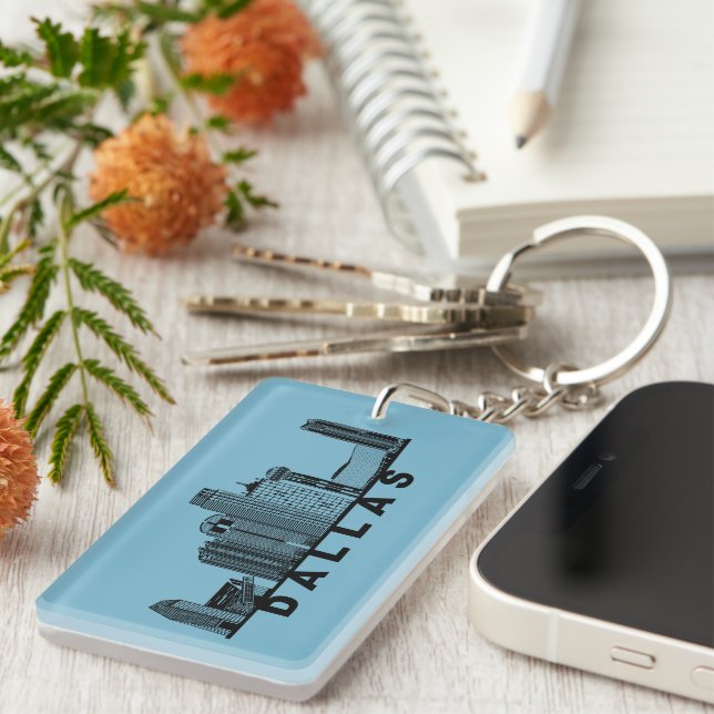 Dallas Skyline Silhouette  (Högra Framsidan)