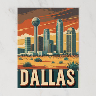 Dallas Skyline Vykort