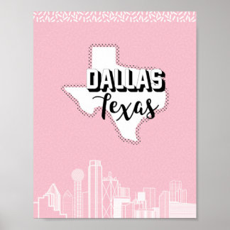 Dallas Söt i Rosa Poster