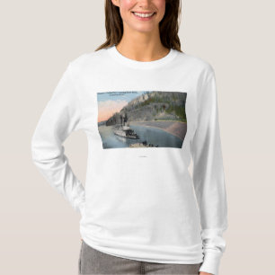 Dallas stadsSteamer på Columbia River T-shirt