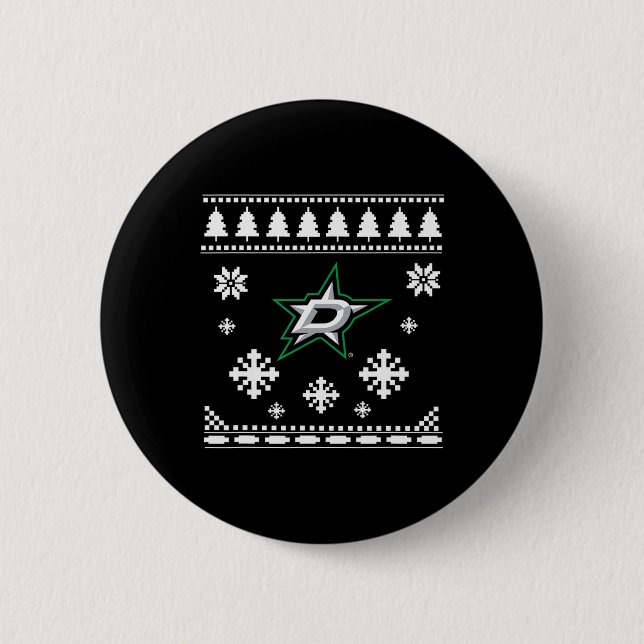 Dallas Stars Ugly jul Sweater Holidaze Knapp (Framsida)