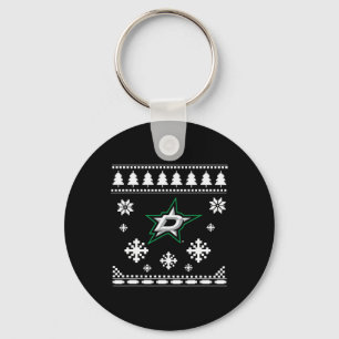 Dallas Stars Ugly jul Sweater Holidaze Nyckelring