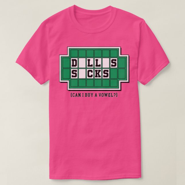 Dallas Sucks T Shirt (Design framsida)