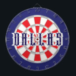 DALLAS Texan White, Silver, Red and Navy Blue Darttavla<br><div class="desc">DALLAS Texan White, Silver, Red och Navy Blue Färgad Dart Board Game Inklusive 6 Brass Darts. Du kan justera texten genom att välja alternativet för anpassning 🎯 Berätta om du har ytterligare frågor och eftersom Zazzles kundsupport hanterar den kundupplevelse du kan få till kundsupport för Zazzle via chatta, mobil eller...</div>