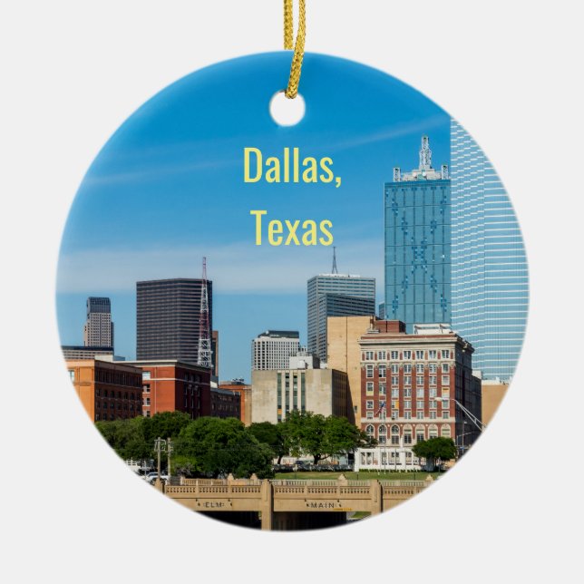 Dallas, Texas, 2-sidig ornament (Framsidan)