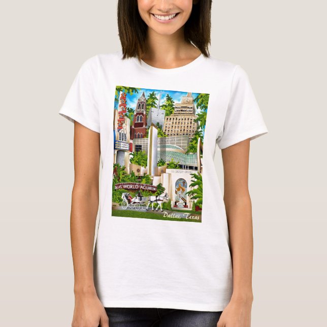 Dallas Texas-2 Tee Shirt (Framsida)