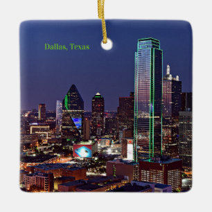Dallas, Texas Aerial view Julgransprydnad Keramik