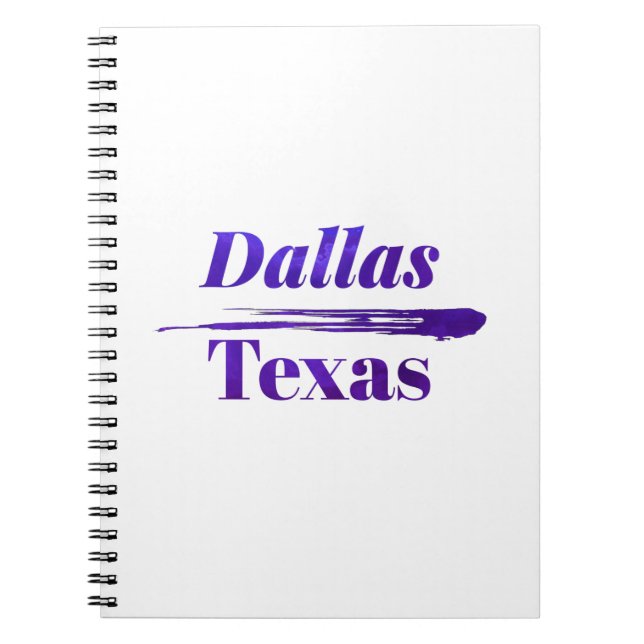 Dallas Texas Anteckningsbok (Framsidan)