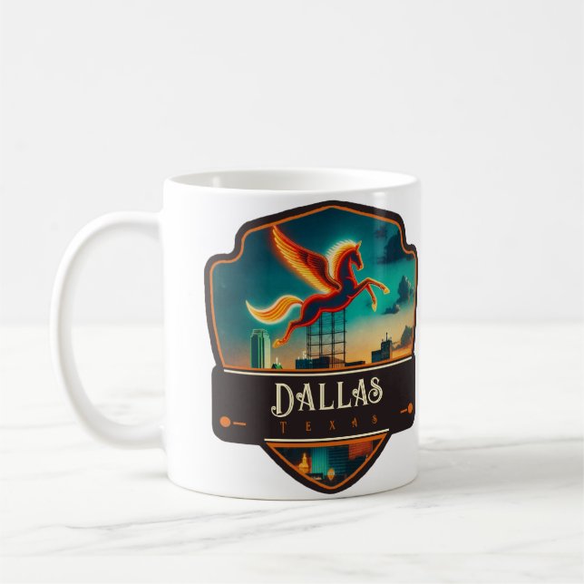 Dallas, Texas | Antik Kaffemugg (Vänster)