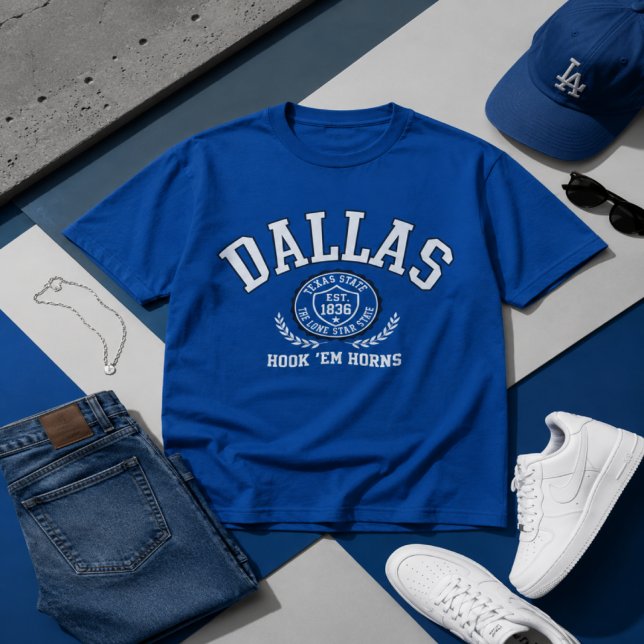 Dallas Texas Athletic Graphic  T Shirt (Skapare uppladdad)