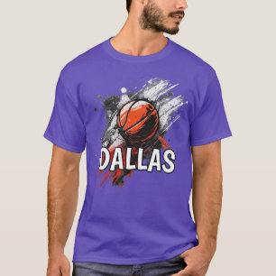 Dallas Texas Basketball City Sports TShirt T Shirt