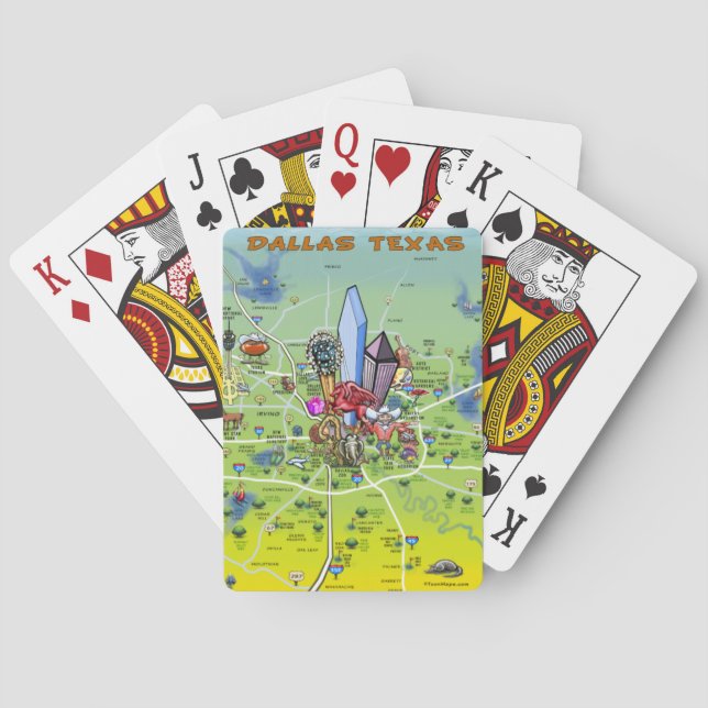 Dallas Texas Cards Casinokort (Baksidan)