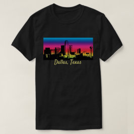 Dallas Texas City Skyline T Shirt