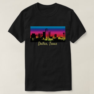 Dallas Texas City Skyline T Shirt