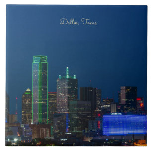 Dallas, Texas cityscape-fotografi, Kakelplatta