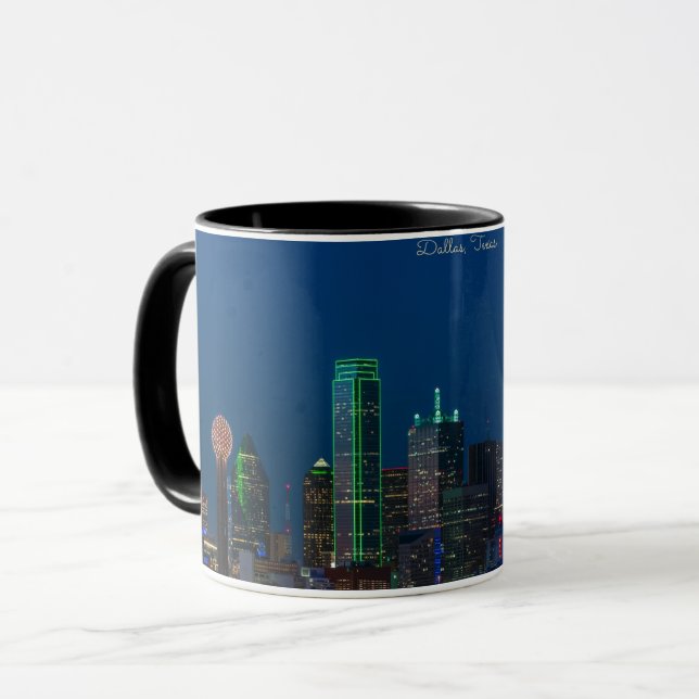 Dallas, Texas cityscape-fotografi, Mugg (Framsida vänster)