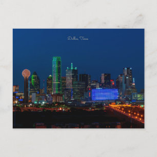Dallas, Texas cityscape-fotografi, Vykort