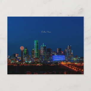 Dallas, Texas cityscape-fotografi, Vykort