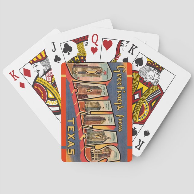 Dallas Texas Classicspelkort Casinokort (Baksidan)