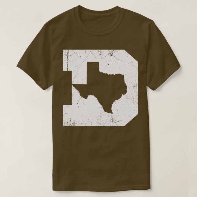 Dallas Texas D Navy T Shirt (Design framsida)