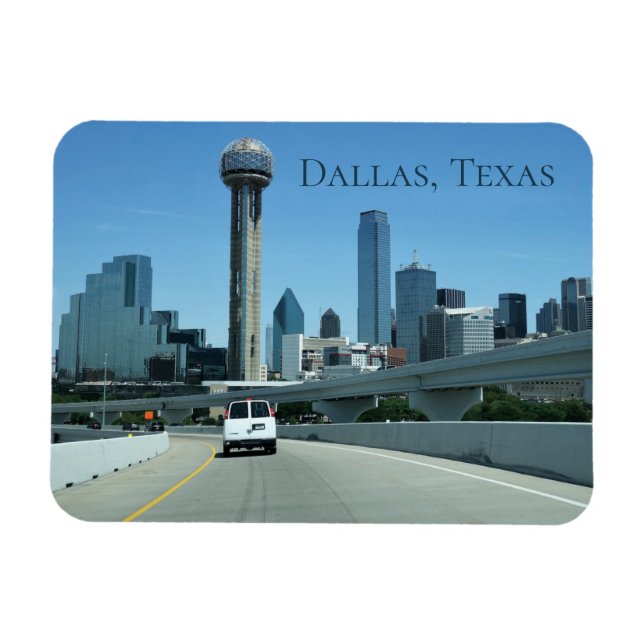 Dallas Texas Designer Magnet (Horisontell)