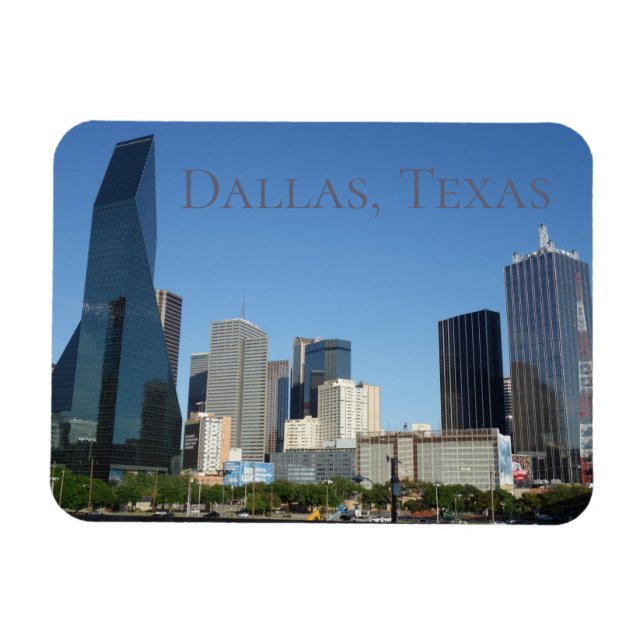 Dallas Texas Designer Magnet (Horisontell)