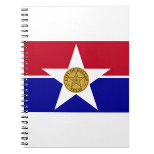Dallas Texas Flagga Anteckningsbok