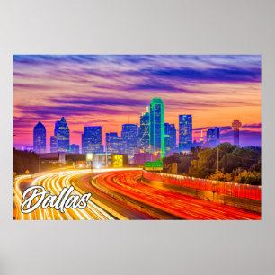 Dallas, Texas, Förenade Stater Poster