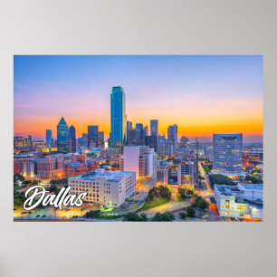 Dallas, Texas, Förenade Stater Poster