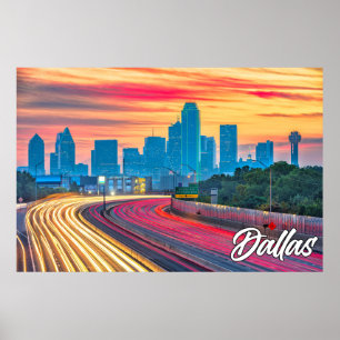 Dallas, Texas, Förenade Stater Poster