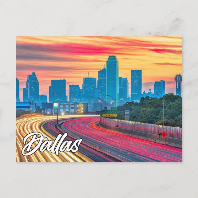 Dallas, Texas, Förenade Stater Vykort (Framsida)