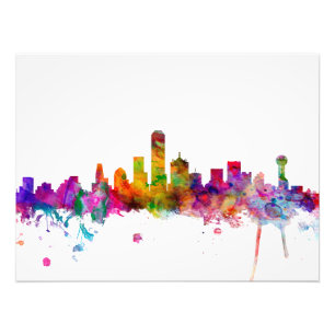 Dallas Texas horisont Fototryck