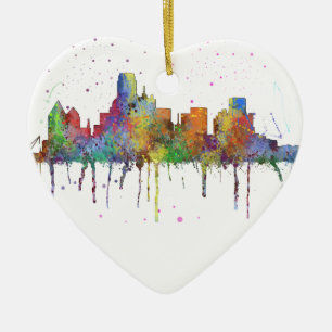 DALLAS TEXAS HORISONT JULGRANSPRYDNAD KERAMIK