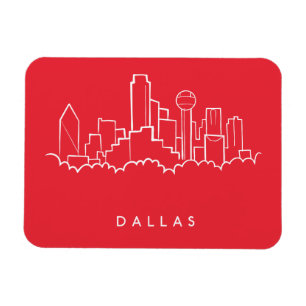 Dallas Texas horisont Magnet