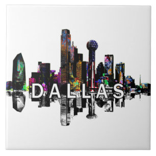 Dallas, Texas i graffiti Kakelplatta