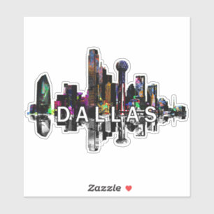 Dallas, Texas i graffiti Klistermärken