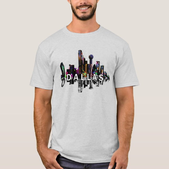 Dallas, Texas i graffiti T Shirt (Framsida)