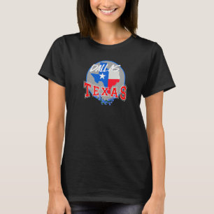Dallas Texas in Red White & Blue Bonnet Flower T Shirt