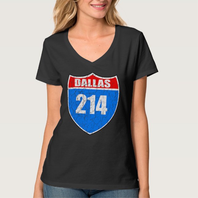 Dallas Texas Interstate 45 Stolthet Representerar  T Shirt (Framsida)