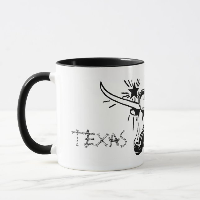 Dallas Texas Longhorn Ceramic Mugg (Vänster)
