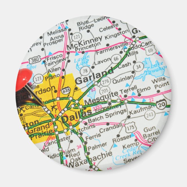 Dallas, Texas Magnet (Framsidan)