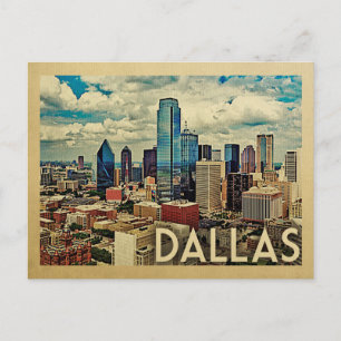 Dallas Texas Postcard Vintage resor Vykort