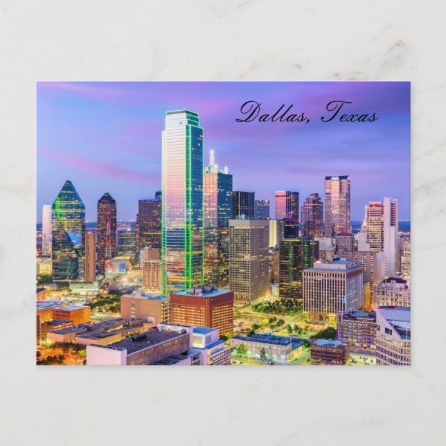 DALLAS TEXAS POSTCARD VYKORT (Framsida)