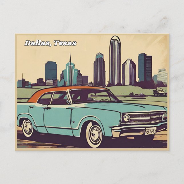 Dallas, Texas Postcard Vykort (Framsida)