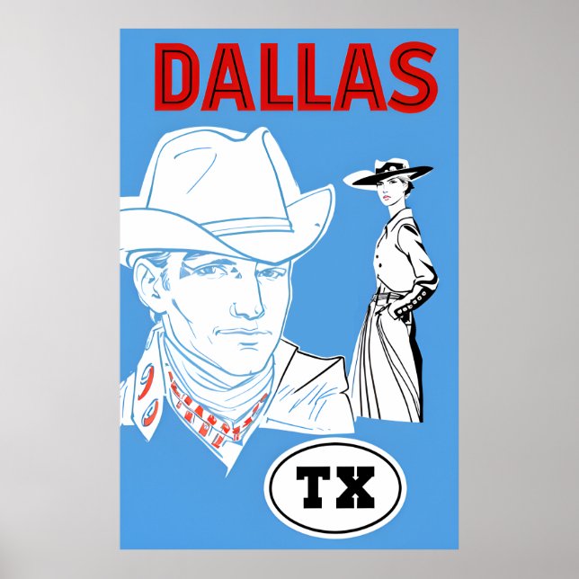 Dallas, Texas Poster (Framsidan)