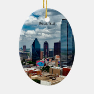 Dallas, Texas skyline Julgransprydnad Keramik