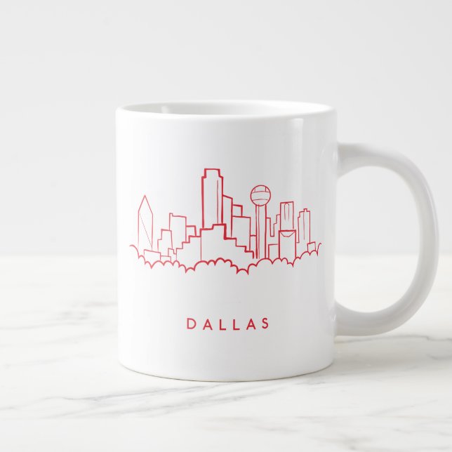 Dallas Texas Skyline Jumbo Mugg (Höger)
