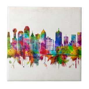 Dallas Texas Skyline Kakelplatta