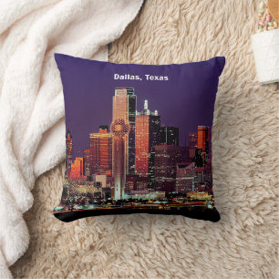 Dallas, Texas Skyline Kudde