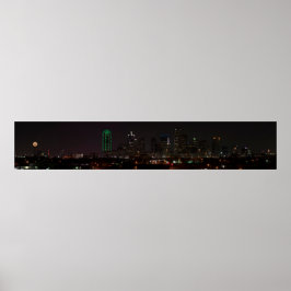 Dallas, Texas Skyline på natten Poster